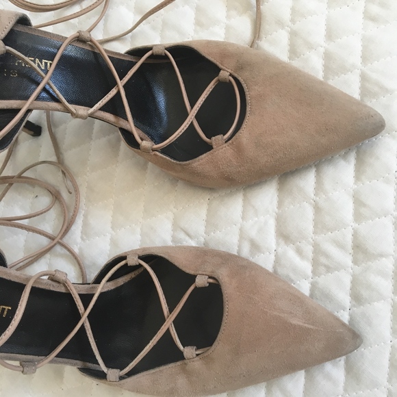 Saint Laurent Suede Lace-Up 105mm Pumps✨ - Picture 6 of 7